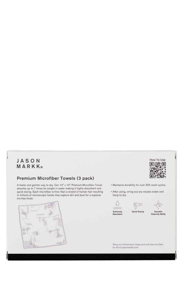 Jason Markk 3-Pack Premium Microfiber Towels, Alternate, color,