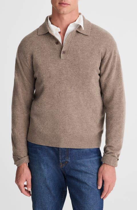 Merino Wool Polo Sweater