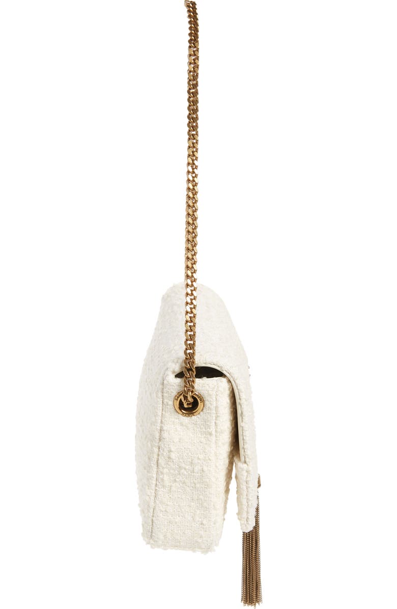 Saint Laurent Kate Bouclé Shoulder Bag, Alternate, color,
