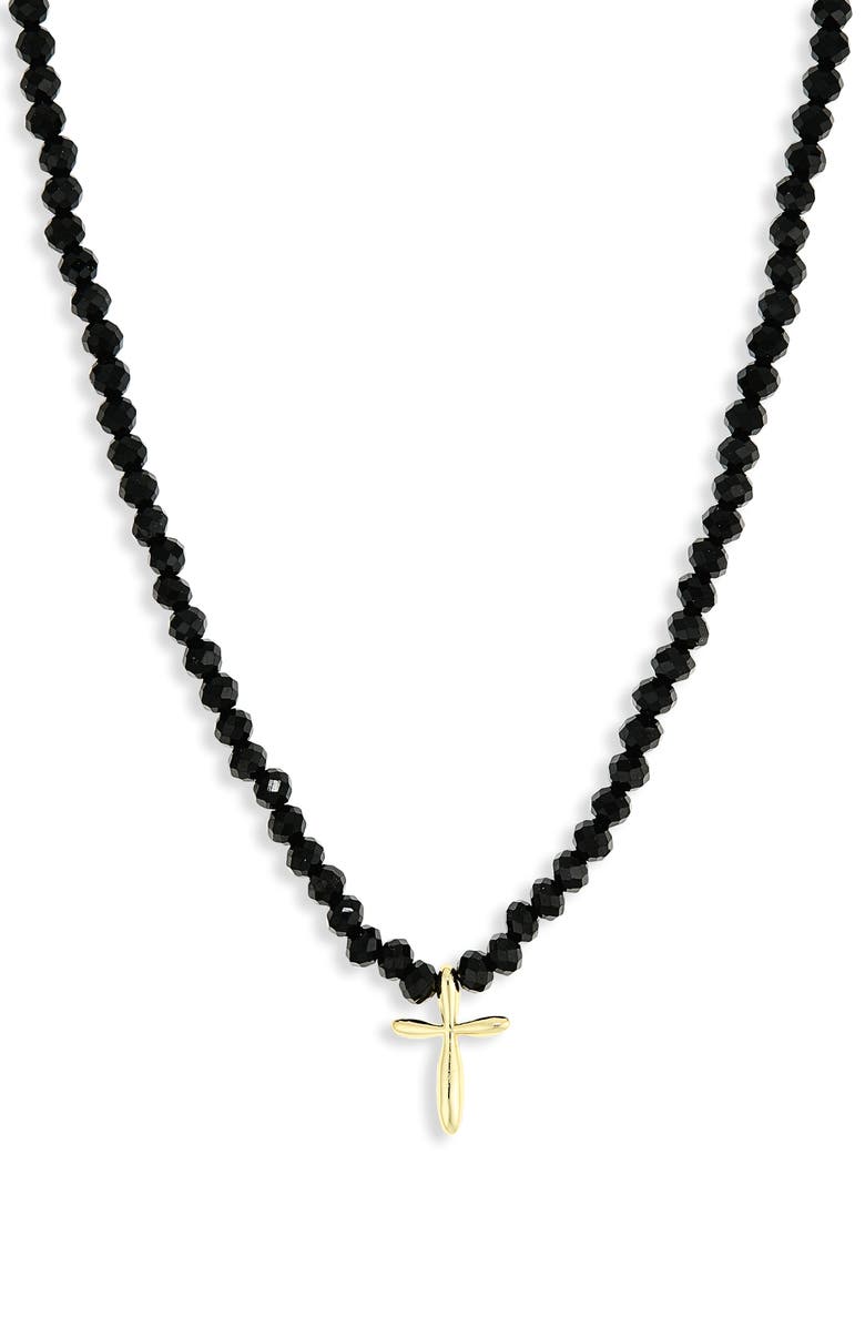 ARGENTO VIVO Cross Necklace, Main, color, Gold