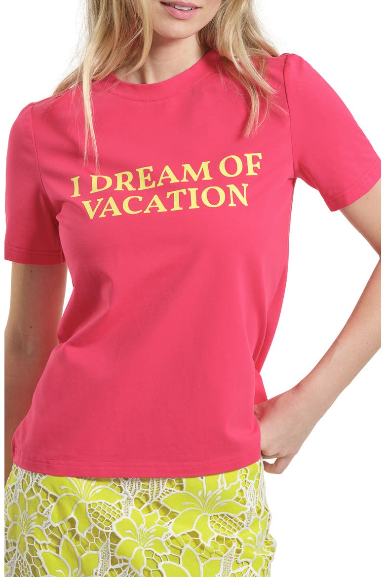 I Dream of Vacation Graphic T-Shirt, Main, color, FUCHSIA