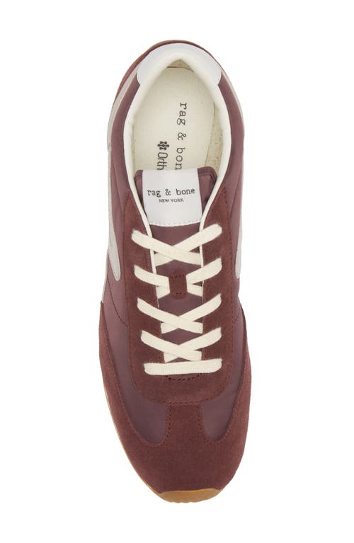 Rag & Bone Retro Runner Womens Two Tone Man Made Casual And Fashion Sneakers In Grape