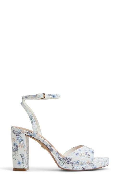Aldo Women's Gracious Two-piece Block-heel Dress Sandals In White Multi