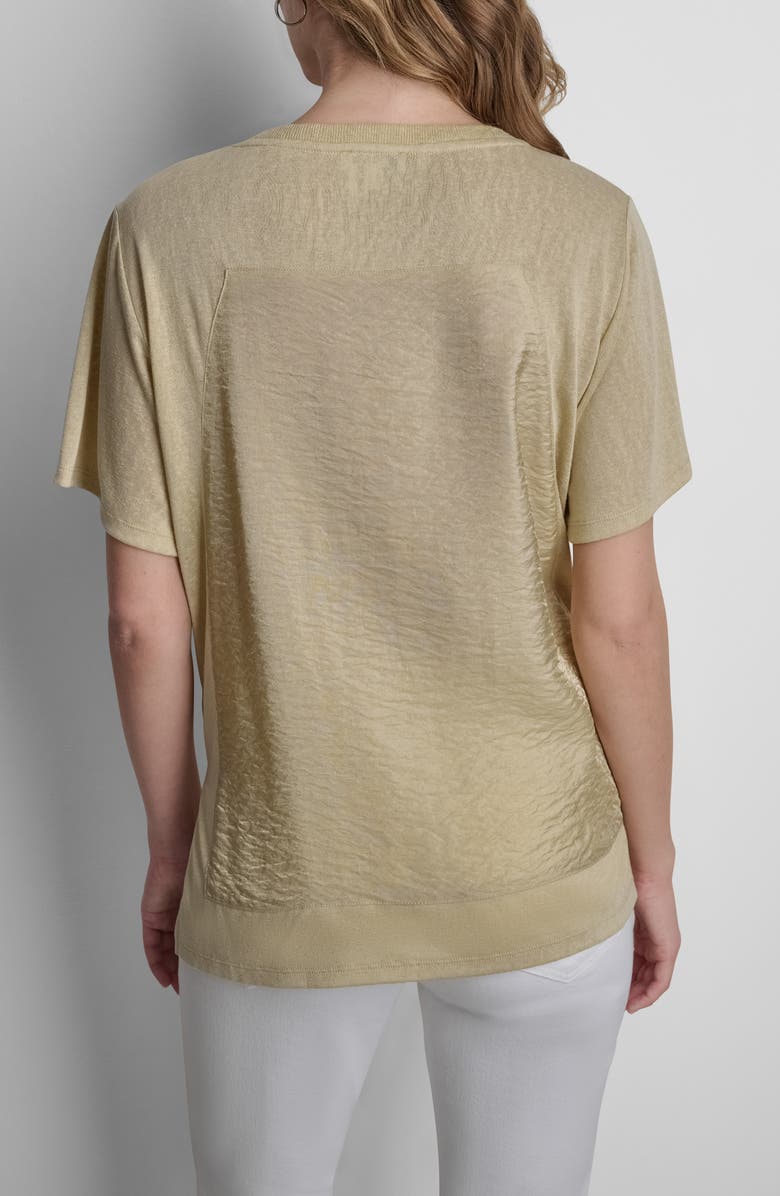 DKNY Twinkle Mixed Media T-Shirt, Alternate, color, Mojave Desert