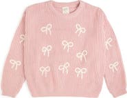 Sweet Wink All Over Bows Knit Sweater