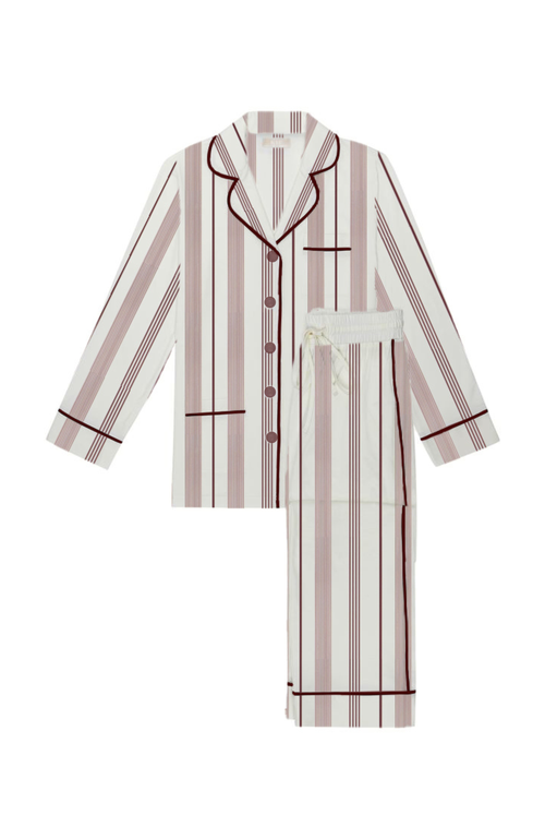 Kip. Kip Luxe Stretch Cotton Pajama Set In Multi