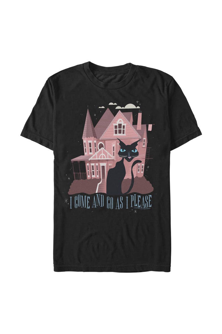 Men's The Cat Come and Go Short Sleeve T-Shirt, Main, color, Black