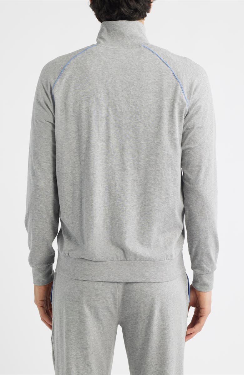 BOSS Mix Match Stretch Cotton Zip Jacket, Alternate, color, Medium Grey