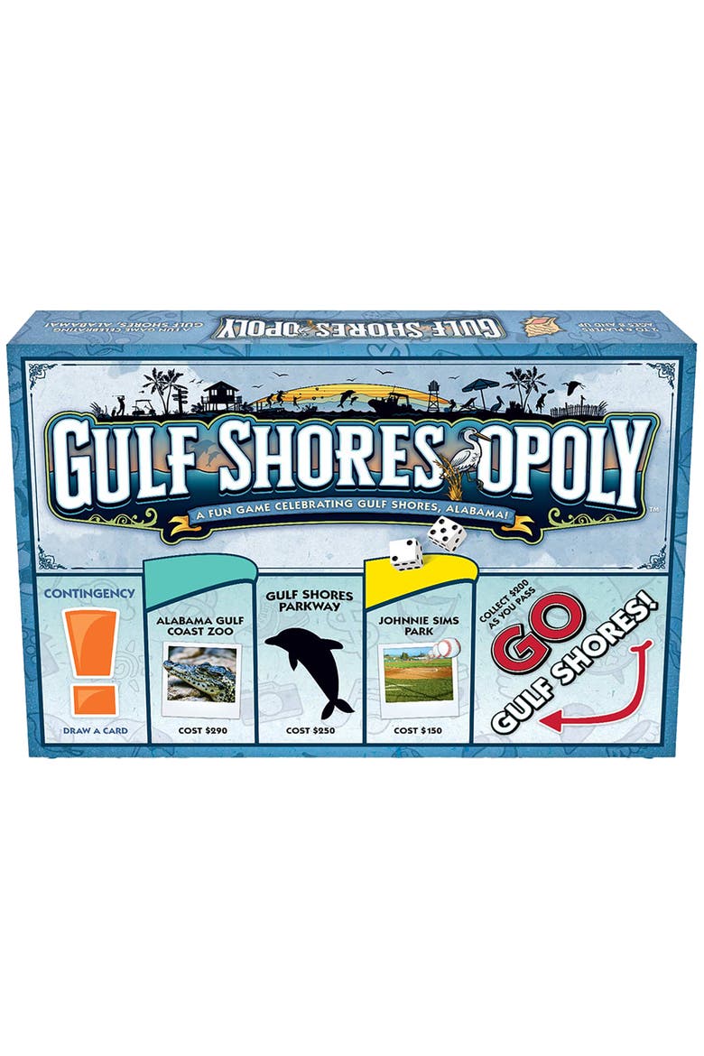 Gulf Shores Opoly Board Game, Main, color, Multicolored