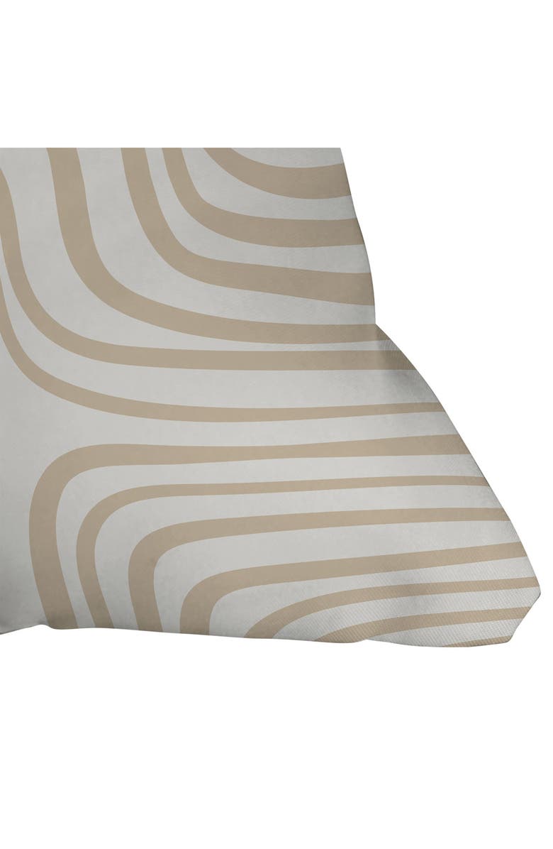 Deny Designs Iveta Coeur Neutral Wavy Throw Pillow, Alternate, color, White