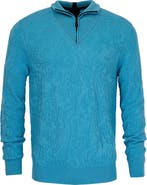 Lords of Harlech Quinn Quarter Zip Merino Wool Sweater