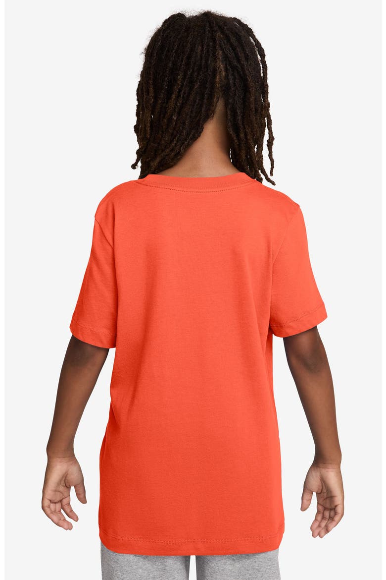 Kids' Sportswear No Finish Line Cotton Graphic T-Shirt, Alternate, color, TURF ORANGE