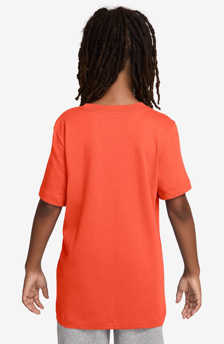 Nike Kids' Sportswear No Finish Line Cotton Graphic T-Shirt, Alternate, color, Turf Orange