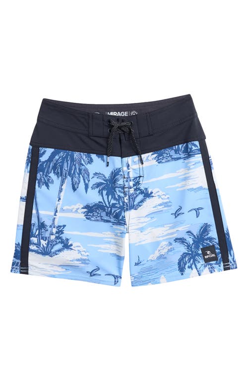 Rip Curl Kids' Mirage Barrel Killa Board Shorts In Ice Blue