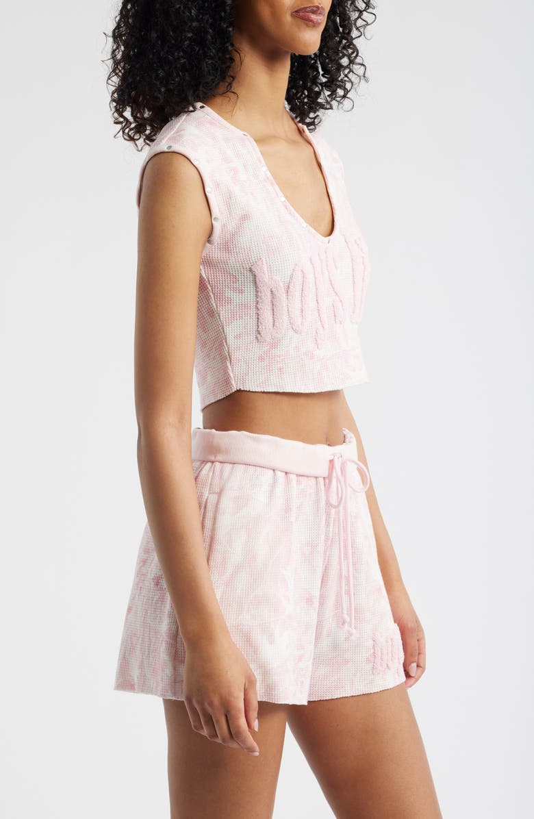 BOYS LIE Manhunt Rebel Waffle Stitch Crop Tank, Alternate, color, Pink