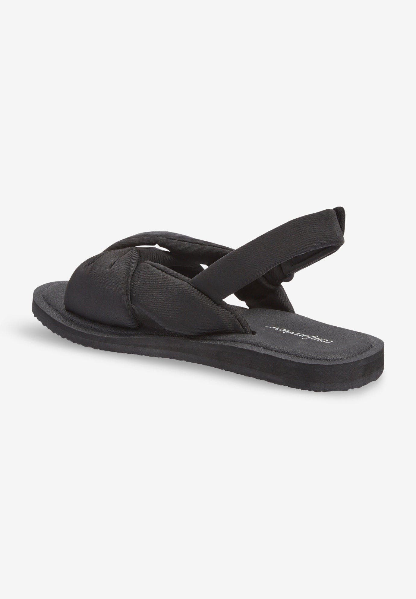 Comfortview The Taylor Sandal, Alternate, color, Black