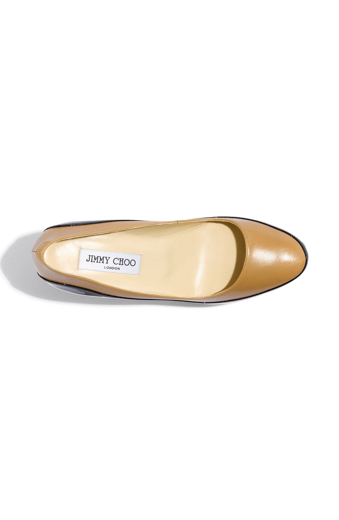 'Sepia' Two Tone Platform Pump, Alternate, color, NUDE BLACK