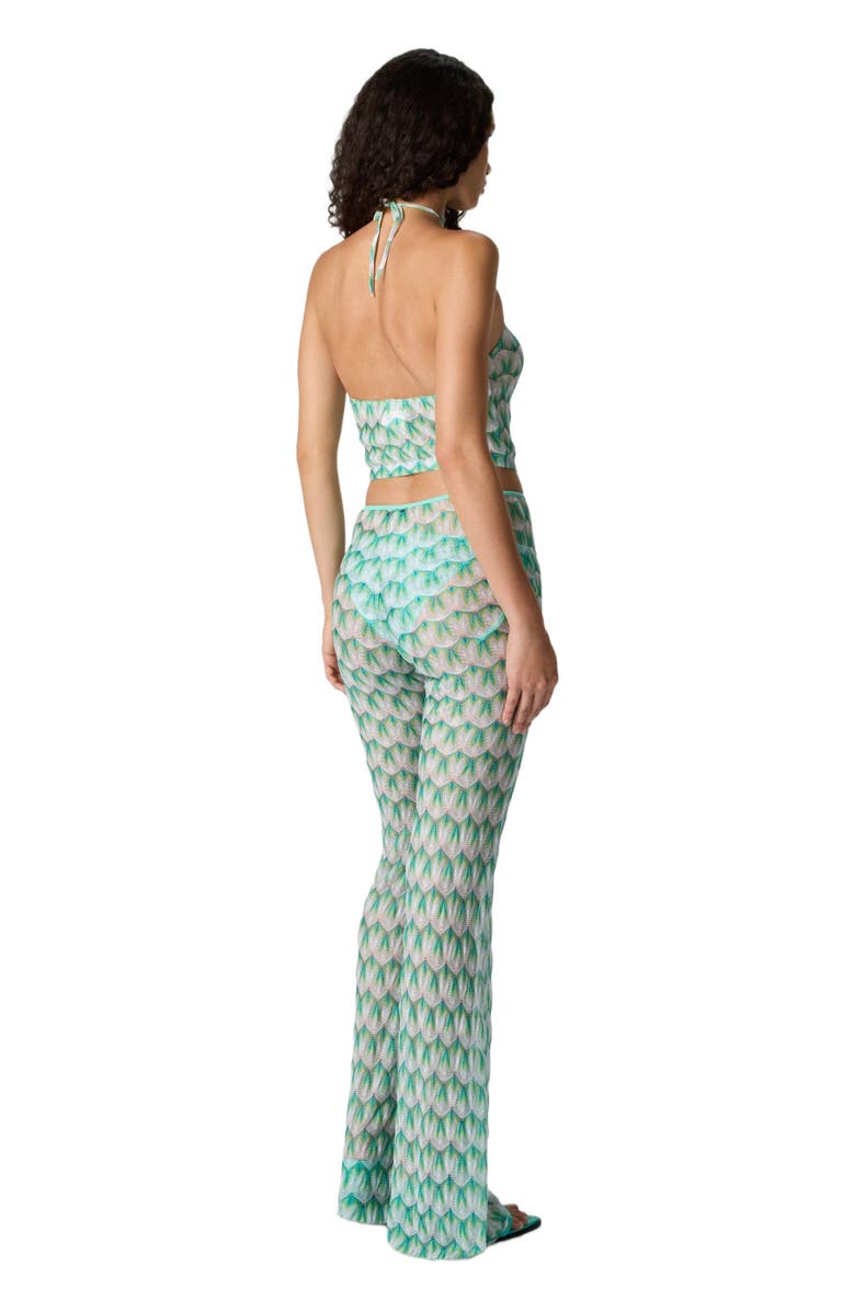 Missoni Top In Viscose With Floral Pattern And Halter Neckline, Alternate, color, Multicoloured