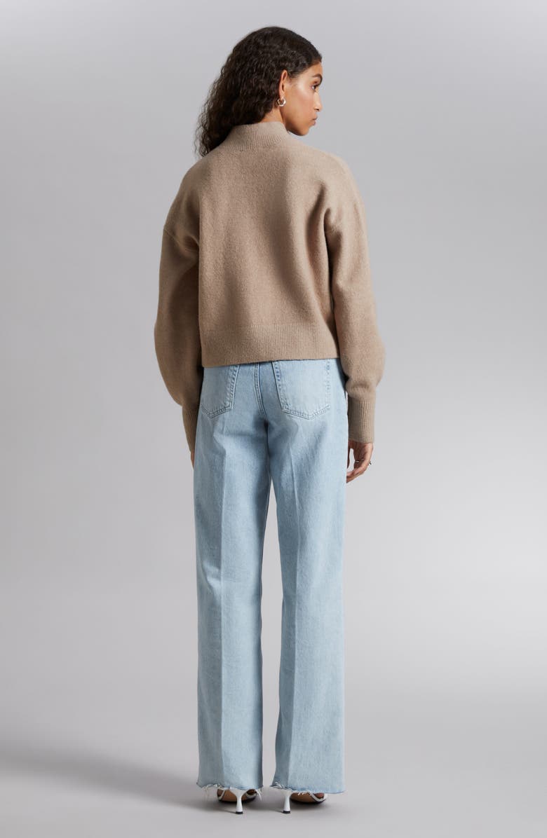 & Other Stories Mock Neck Sweater, Alternate, color, 