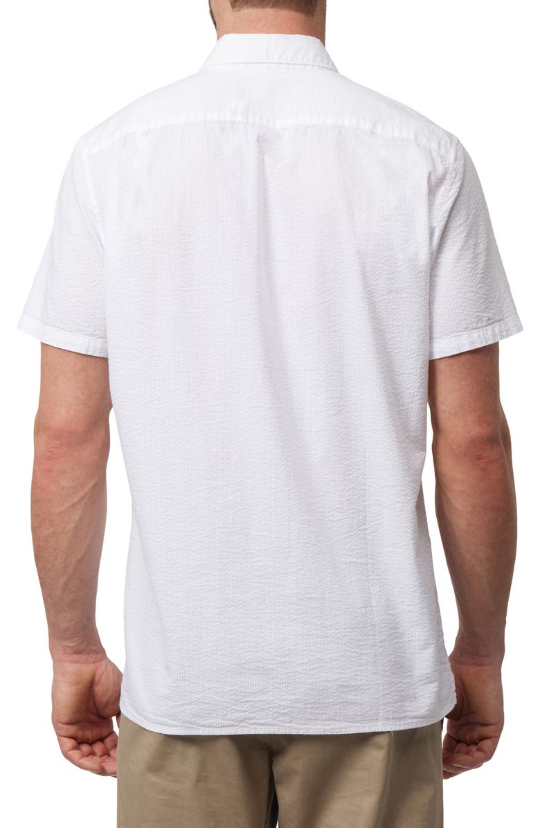 Psycho Bunny Alton Seersucker Short Sleeve Button-Down Shirt, Alternate, color,