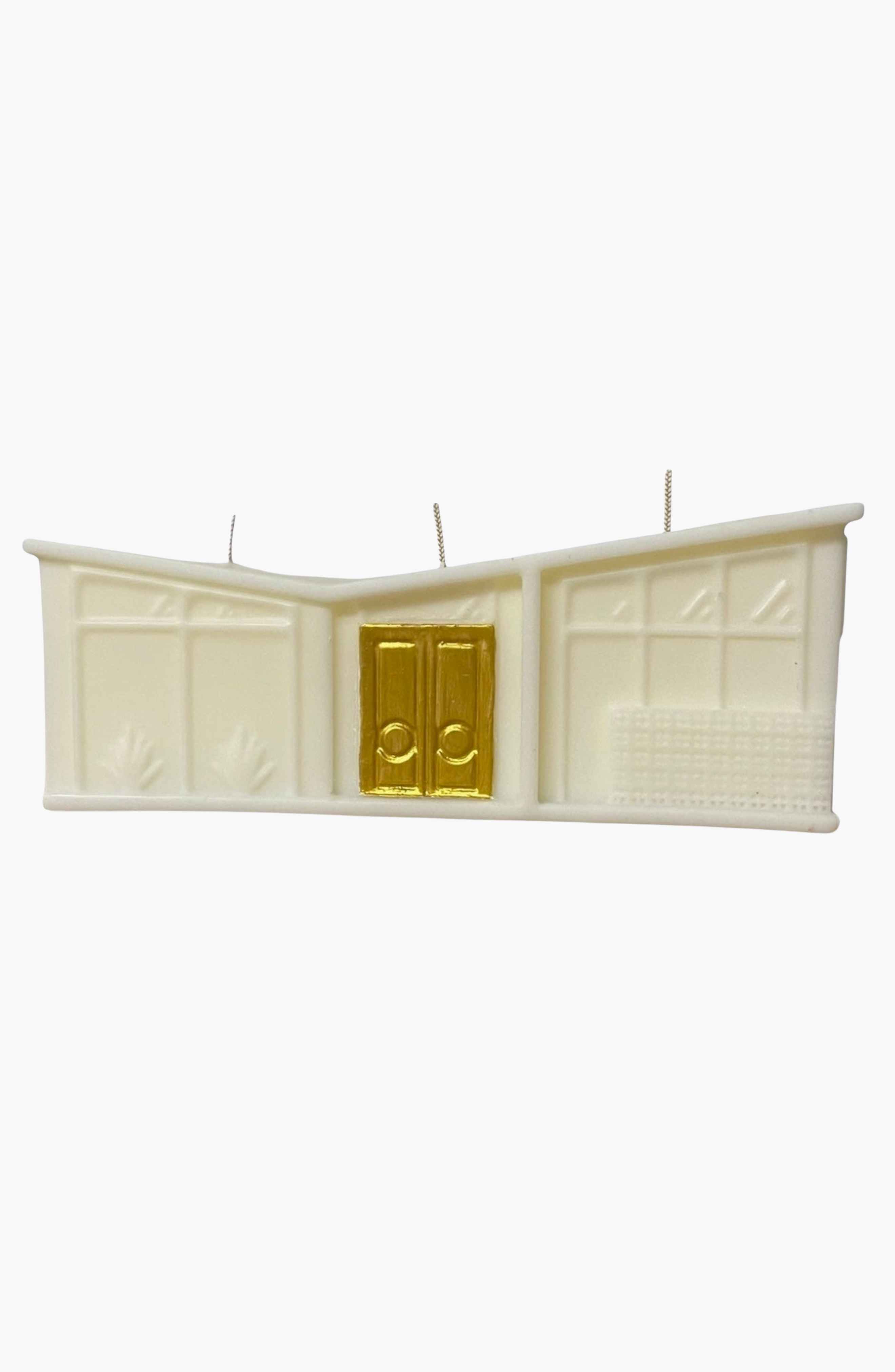 White With Gold Door