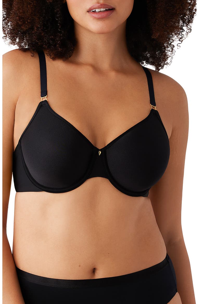 Simply Done Underwire Convertible T-Shirt Bra, Main, color, BLACK