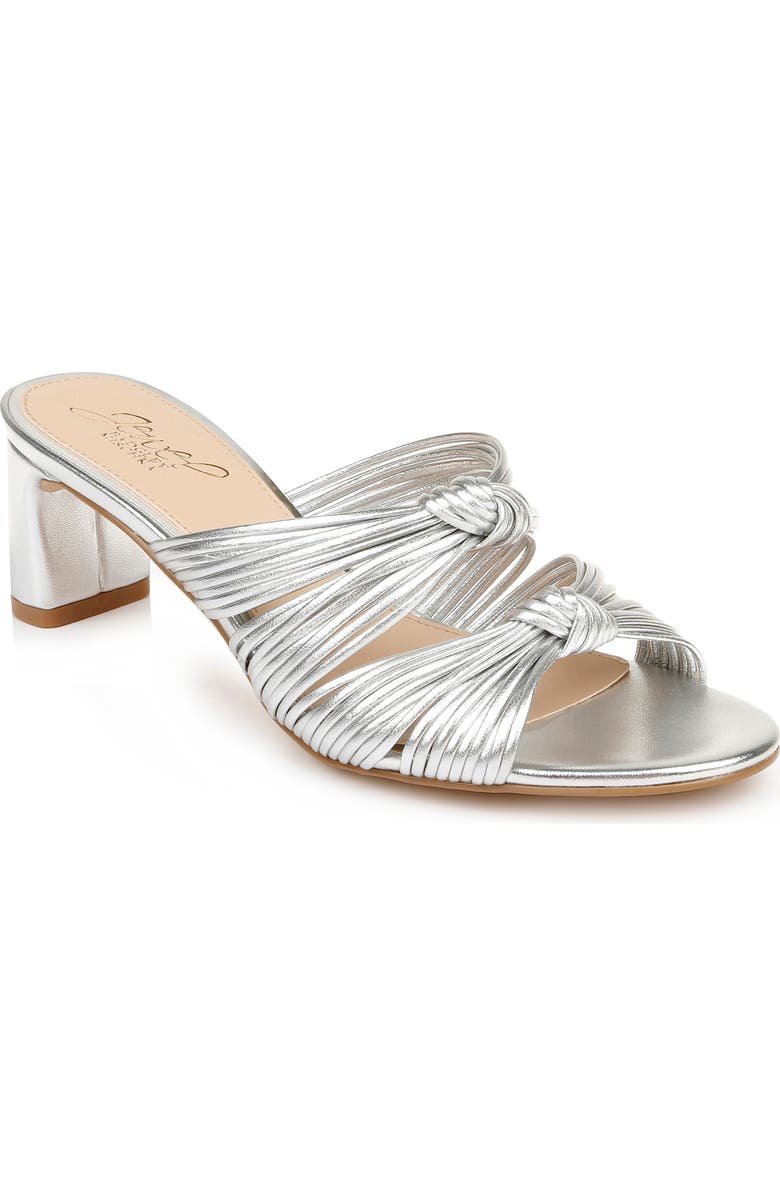 Jewel Badgley Mischka Cheryl Knotted Slide Sandal, Main, color,