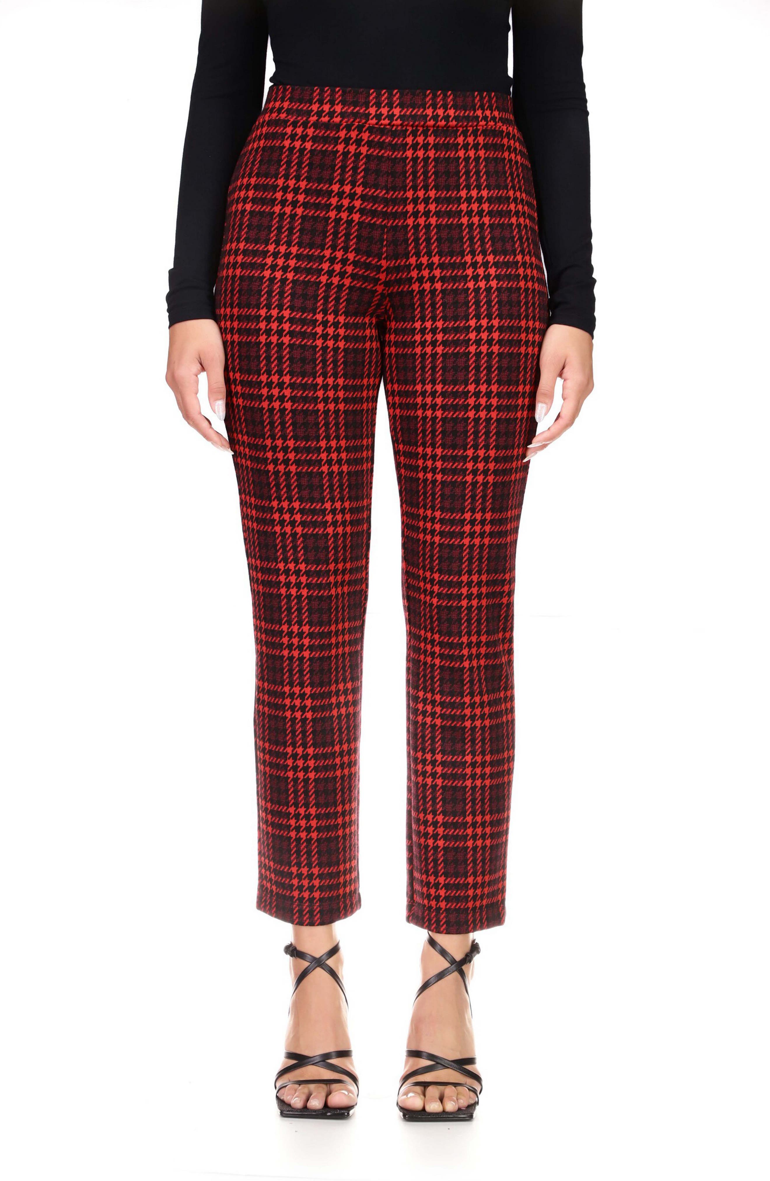 Sanctuary Carnaby Plaid Kick Crop Pants (Women) | Nordstromrack