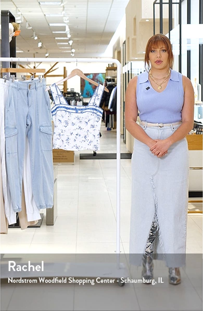 Eloise Smocked Linen Tank, sales video thumbnail