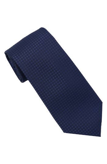 Karl Lagerfeld Paris Diamond Jacquard Tie In Blue