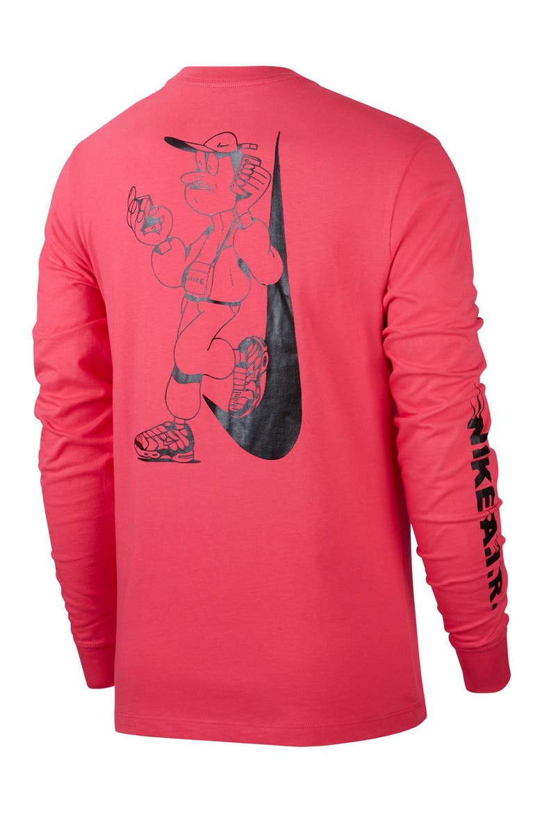 Sportswear Lugosis Long Sleeve T-Shirt, Alternate, color, WATERMELON