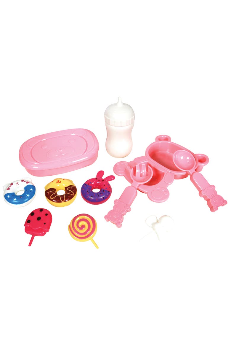 12 Inch Baby Doll 16 Piece Playset Feeding & Care Accessories, Alternate, color, Multicolored