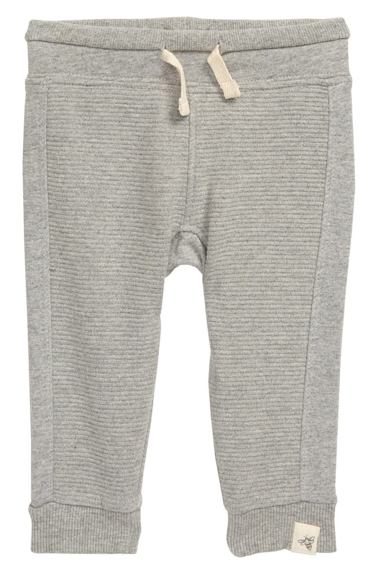 Burt's Bees Baby Organic Cotton Ribbed Jogger Pants, Main, color, 