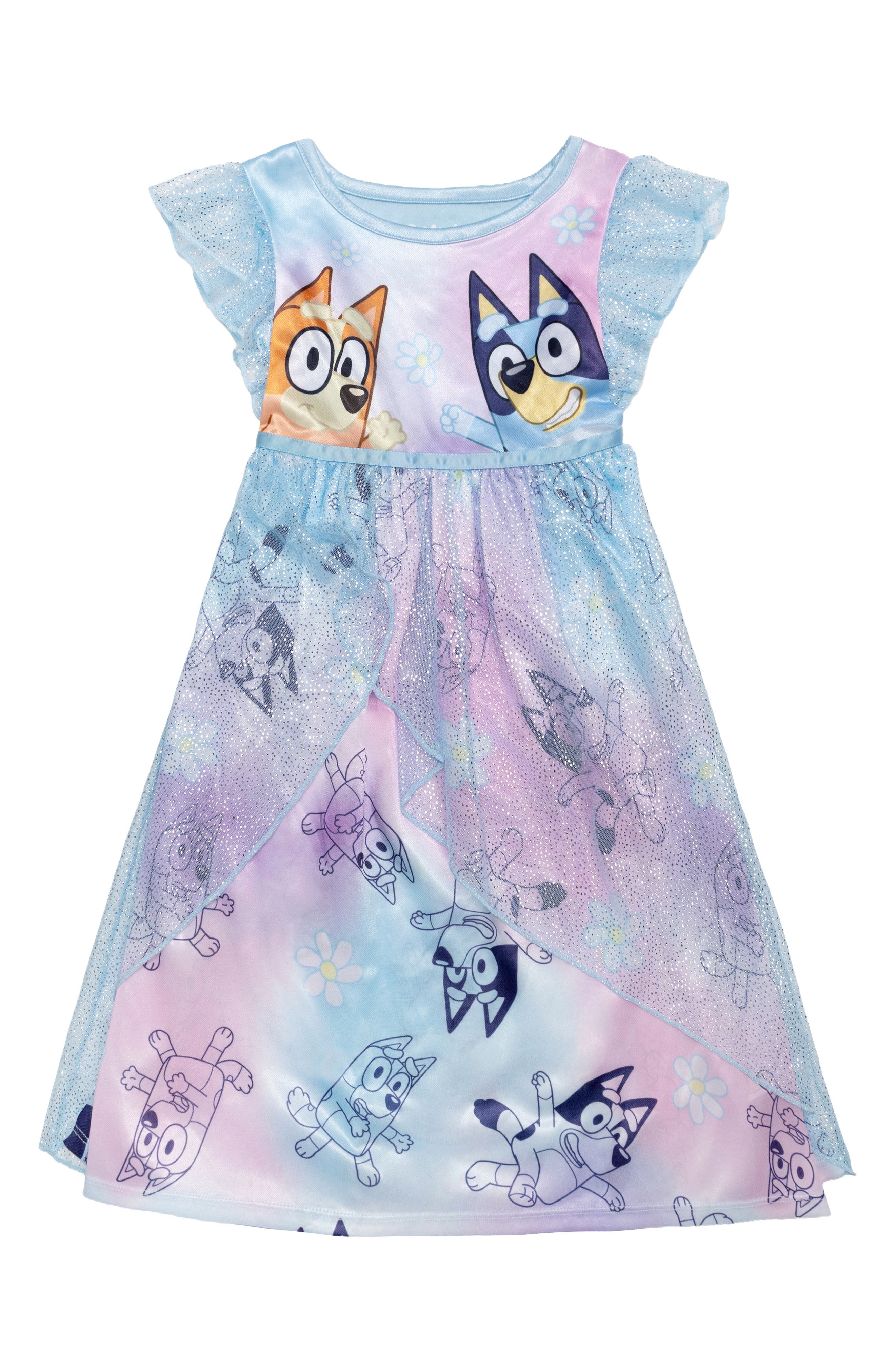 AME Kids' Bluey & Friends Fantasy Pajama Night Gown