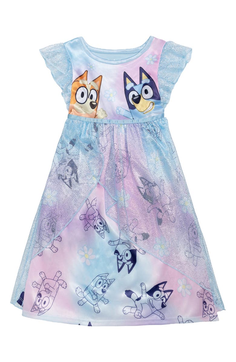 AME Kids' Bluey & Friends Fantasy Pajama Night Gown, Main, color, Assorted