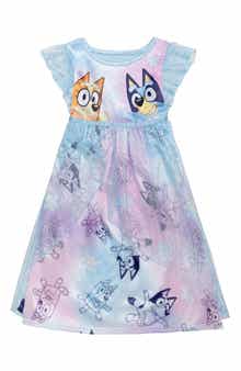 AME Kids' Bluey & Friends Fantasy Pajama Night Gown