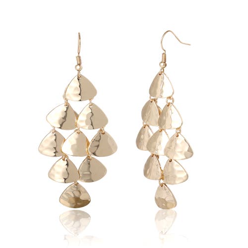 Bcbg Eneration Layered Triangle Drop Earrings In Gold
