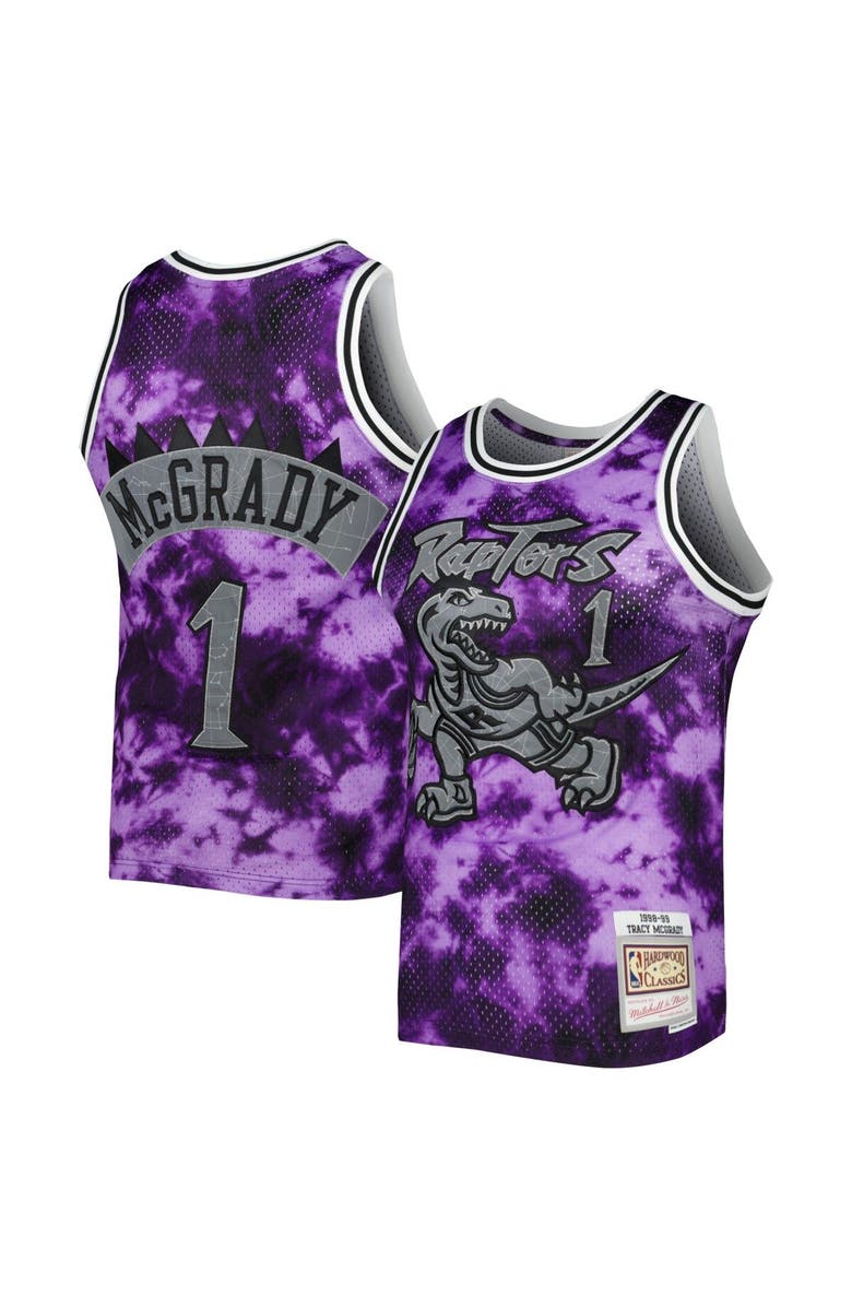 Mitchell & Ness Men's Mitchell & Ness Tracy McGrady Purple Toronto Raptors 1998/99 Galaxy Swingman Jersey, Main, color, 