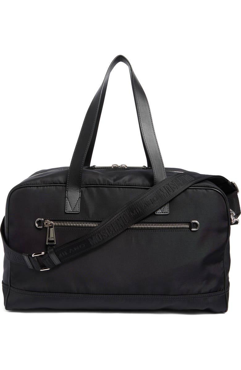 Moschino Travel Duffle Bag, Alternate, color,