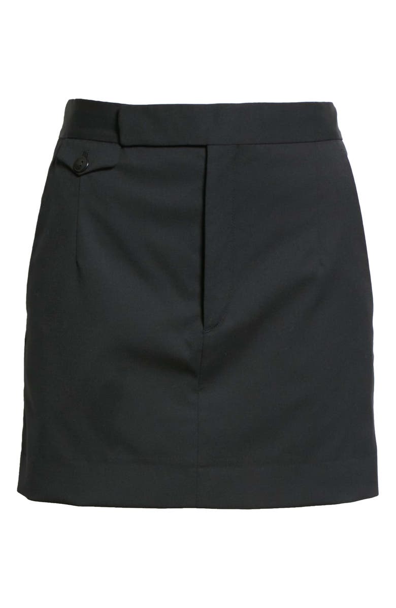 Maria McManus Trouser Stretch Wool Miniskirt, Alternate, color,