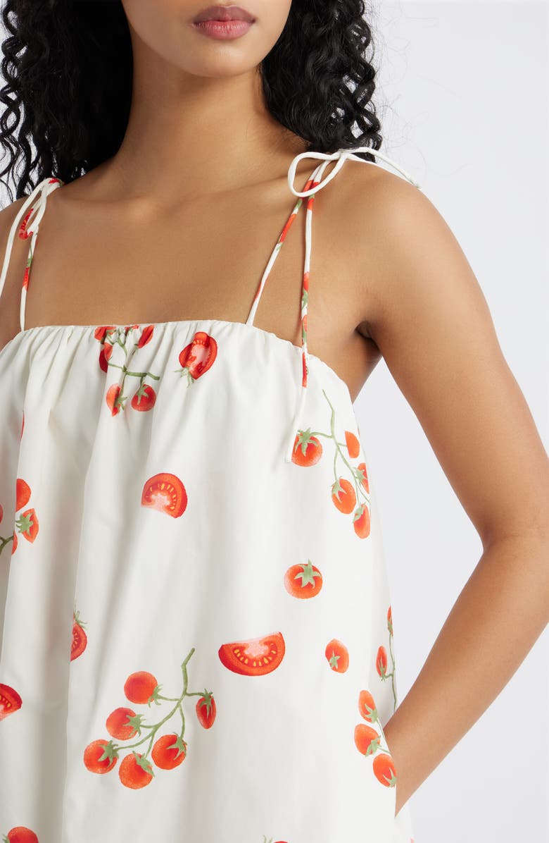 Line & Dot Bellissimo Tie Strap Dress, Alternate, color, Ivory Multi