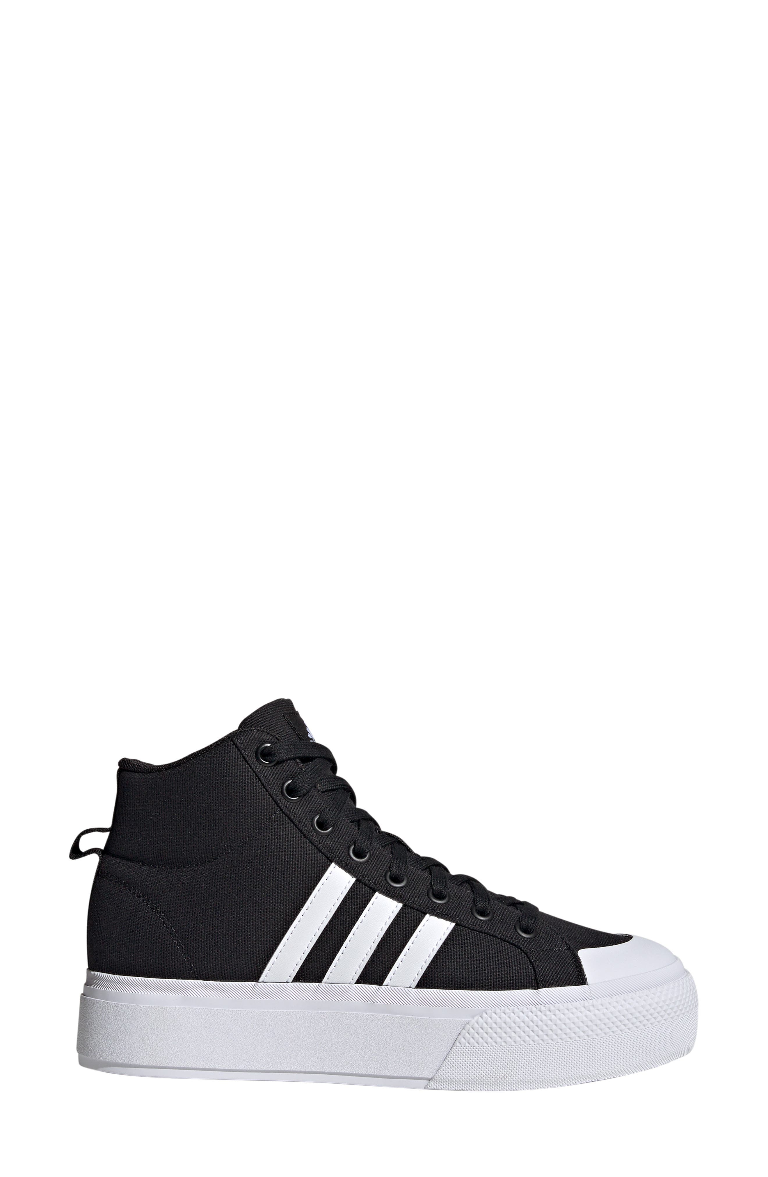 adidas Bravado 2.0 Platform Mid Skate Sneaker, Alternate, color, Black/ White/ Black