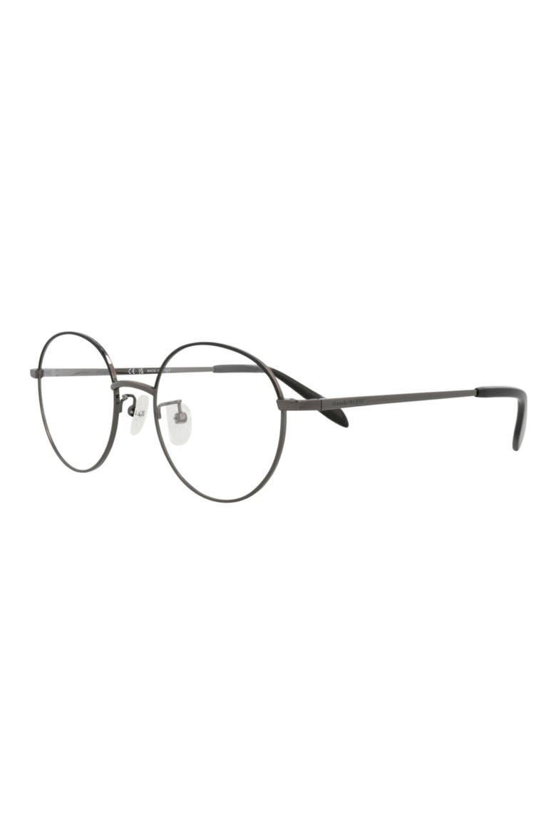 53mm Cat Eye Optical Glasses, Alternate, color, RUTHENIUM TRANSPARENT