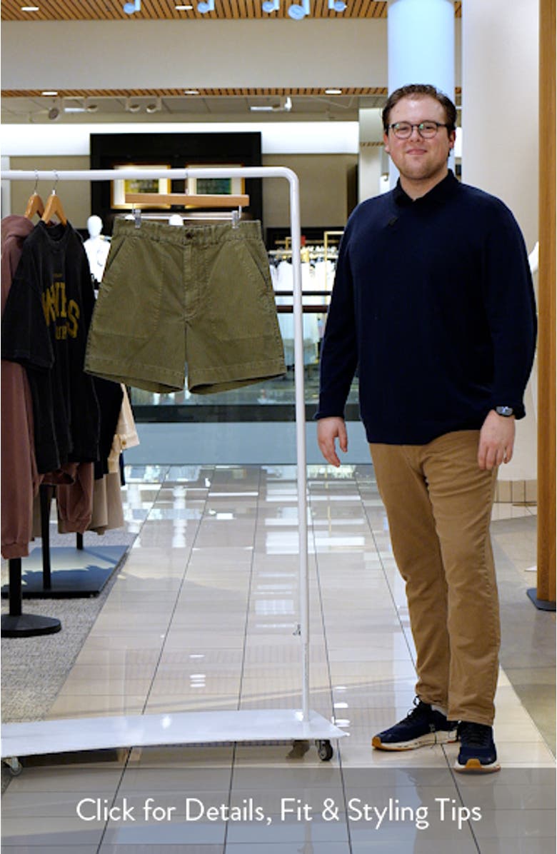 Herringbone Twill Fatigue Shorts, sales video thumbnail