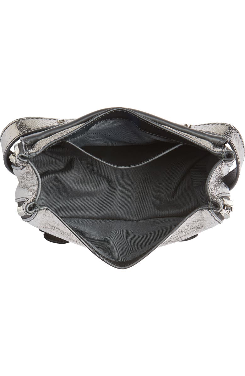 Proenza Schouler Mini PS1 Metallic Leather Crossbody Bag, Alternate, color,
