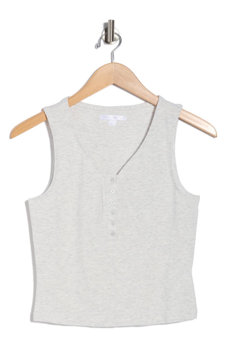 TravisMathew Cloud Sunshine Rib Tank, Main, color, Heather Light Grey