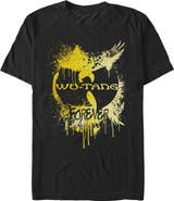 Wu-Tang Clan Men's Wu-Tang Clan Paint Splash Forever Logo Graphic T-Shirt