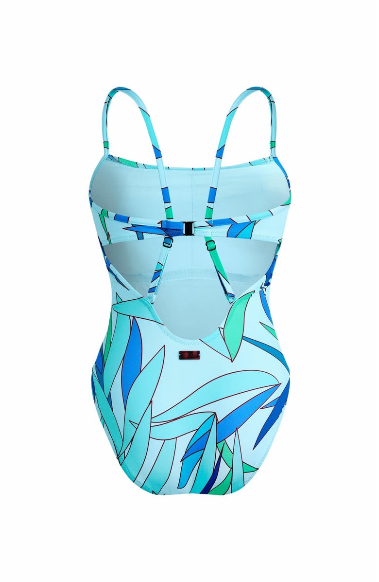Vilebrequin Women's Madrague Crossed Back Straps One-Piece Swimsuit, Alternate, color, Thalassa
