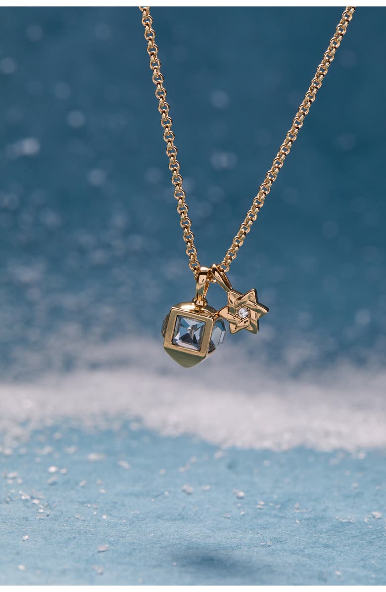 Alex and Ani Hanukkah Duo Charm Necklace, Alternate, color, Gold