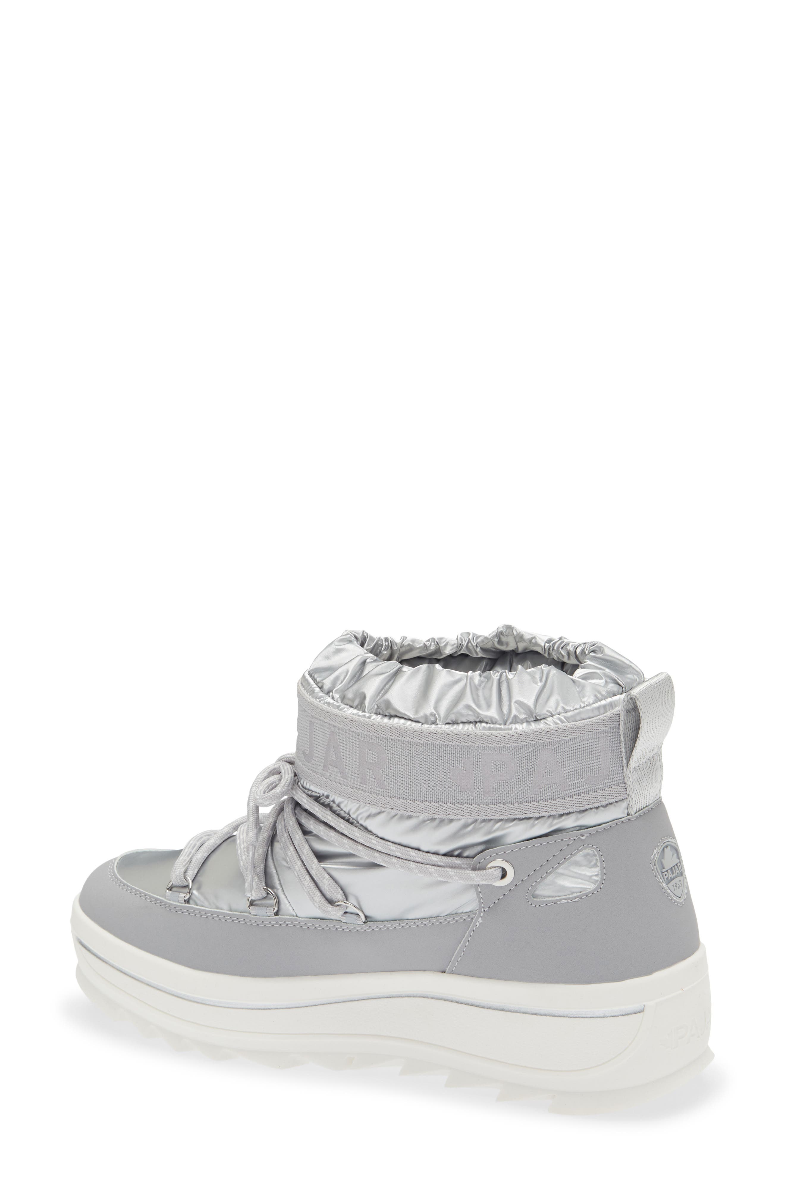 Pajar Galaxy Mini Waterproof Platform Ankle Bootie, Alternate, color, Silver - Ice